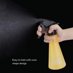 2 Pack Empty Adjustable Mister, Suream 10.6oz/300ml Yellow Mist Stream Mode Bottles with Trigger for Hair, Refillable Plastic Water Sprayer for Haircutting, Planting, Gardening, Ironing and Cleaning