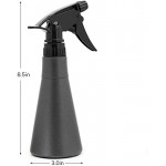 4 Packs Spray Bottles with Stream, Suream 10.6oz/300ml Gray Mist Sprayer with Black Adjustable Nozzle for Curly Hair, Refillable Empty Plastic Bottle for Hairdressing, Planting, Ironing and Cleaning