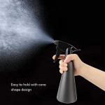 4 Packs Spray Bottles with Stream, Suream 10.6oz/300ml Gray Mist Sprayer with Black Adjustable Nozzle for Curly Hair, Refillable Empty Plastic Bottle for Hairdressing, Planting, Ironing and Cleaning