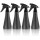4 Packs Spray Bottles with Stream, Suream 10.6oz/300ml Gray Mist Sprayer with Black Adjustable Nozzle for Curly Hair, Refillable Empty Plastic Bottle for Hairdressing, Planting, Ironing and Cleaning
