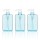 Blue Plastic Pump Bottles, Suream 3 Packs 9.9oz/280ml Refillable Square Hand Pump Containers for Essential Oil Soap Lotion Shampoo, Great Soap Dispensers for Bathroom, Kitchen Sink and Travel Use