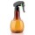 Clear Amber Spray Bottle, Suream 13.5oz/400ml Misting Bottle with Black Trigger for Curly Hair, Refillable Empty Plastic Stream Spray Bottle for Hairdressing, Plant Watering and Cleaning Solutions