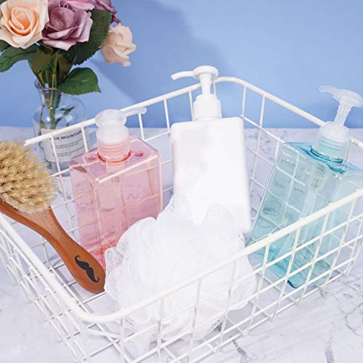 Plastic Shampoo & Toiletries Storage Hanging Baskets Kitchen