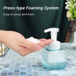 Foaming Shampoo Dispenser Bottle, Suream 4 Pack 8.45oz/250ml Blue Plastic Refillable Hand Pump Container for Lotion, Conditioner, Empty Small Square Bottle for Bathroom Body Wash, Kitchen Sink, Travel
