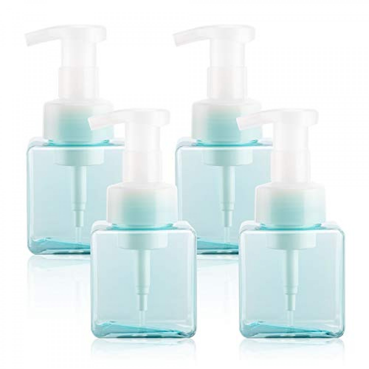 Empty Hand Pump Bottles for Shower, Suream 3 Pack 9.9oz/280ml White Pink  Blue Refillable