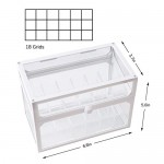 Glass Lipstick Holder with Lid, Suream 18 Slots White Clear Beauty Makeup Organizer for Lipsticks Nail Polish, Transparent Dustproof Cosmetic Box Display Case for Dresser, Countertop, Bathroom Vanity