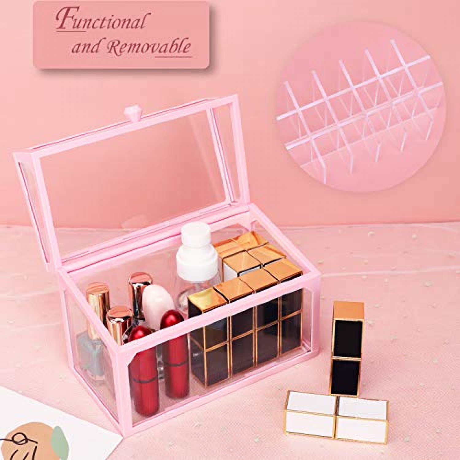 18 Slots Lipstick Makeup Organizer