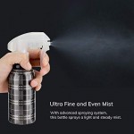Hair Mister Bottle, Suream 8.45oz/250ml Spray Water Bottle with Black Grid for Curly Hair, Refillable Empty Mist Sprayer for Hair Caring, Plants Watering, Ironing and Cleaning Uses