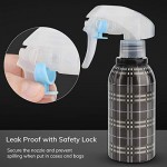 Hair Mister Bottle, Suream 8.45oz/250ml Spray Water Bottle with Black Grid for Curly Hair, Refillable Empty Mist Sprayer for Hair Caring, Plants Watering, Ironing and Cleaning Uses