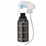 Hair Mister Bottle, Suream 8.45oz/250ml Spray Water Bottle with Black Grid for Curly Hair, Refillable Empty Mist Sprayer for Hair Caring, Plants Watering, Ironing and Cleaning Uses