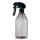 Plastic Mister Bottle with Trigger, Suream 10.1oz/300ml Black Transparent Mist Sprayer for Hair, Refillable Empty Clear Water Bottle for Hair Styling, Watering Plant, Gardening, Ironing and Cleaning