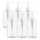 Pump Bottle for Shampoo, Suream 6 Pack 15.8oz/450ml Clear Plastic Refillable Soap Dispensers for Essential Oil Soap Lotion Conditioner, Empty Square Container for Bathroom Shower Wash and Kitchen Sink