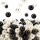 SUREAM 1300PCS Ivory and Black Makeup Brush Beads with Luster, 8mm/0.31inch Round No Hole Faux Vase Filler Pearls for Table Scatter, Wedding Centerpiece, Craft, Jewelry Making, Christmas, Home Decor