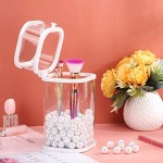 SUREAM 160PCS Makeup Beads for Brush Holder, 16mm/0.63Inch Round Beads for Cosmetic Pen Organizer, Vase Filler for Wedding Centerpiece, Birthday Party, Table Scatter, Home Decoration(White, No Hole)