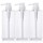 SUREAM 3 Pack Clear Empty Pump Bottles, 22oz/650ml Plastic Refillable Square Containers for Essential Oil Soap Lotion Shampoo Conditioner, Large Hand Pump Dispensers for Bathroom and Kitchen Sink Use