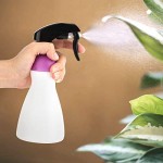 SUREAM Empty Spray Bottle for Plant, 10.6oz/300ml Water Mister with Black Trigger, Plastic Refillable Houseplant Sprayer for Planting, Gardening, Misting Flowers, Ironing and Cleaning Solution