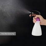 SUREAM Empty Spray Bottle for Plant, 10.6oz/300ml Water Mister with Black Trigger, Plastic Refillable Houseplant Sprayer for Planting, Gardening, Misting Flowers, Ironing and Cleaning Solution