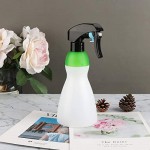 SUREAM Plastic Mister Bottle for Plant, 10.6oz/300ml Fine Mist Sprayer with Black Trigger, Refillable Empty Water Spray Bottle for Planting, Gardening, Misting Flowers, Ironing and Cleaning Solution