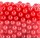 SUREAM Red Makeup Beads for Brushes, 350Pcs No Hole Round Faux Plastic Pearls for Cosmetic Pencil Storage, Birthday Party, Table Scatter, Home Decoration, Highlight Vase Filler Pearls, 12mm/0.47In