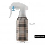 Water Sprayer for Hair, Suream 8.45oz/250ml Spray Water Bottle with Yellow Grid for Curly Hair, Refillable Empty Mist Sprayer for Hair Caring, Plants Watering, Ironing and Cleaning Uses