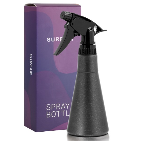 Suream Spray Bottle with Black Trigger, 10.6oz/300ml Adjustable Water Sprayer for Gardening