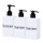Suream Empty Shampoo Bottles with Pump, 3Pack 9.5oz/280ml Refillable Body Wash Dispensers for Shower, Plastic Countertop Soap Bottle for Bathroom, Kitchen Sink, Hotle, Salon