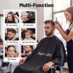 Suream Barber Cape, Professional Salon Hair Cutting Cape, Large Hairdresser Cape for Haircut, Coloring, Makeup, Styling-56"x63" Suream Barber Cape, Professional Salon Hair Cutting Cape, Large Hairdresser Cape for Haircut, Coloring, Makeup, Styling-56"x63"