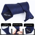 Suream Zipper Ties for Men Adjustable Men's Neckties Zip on Tie for Zipper Skinny Necktie Clip on Slim Tie Suream Zipper Ties for Men Adjustable Men's Neckties Zip on Tie for Zipper Skinny Necktie Clip on Slim Tie
